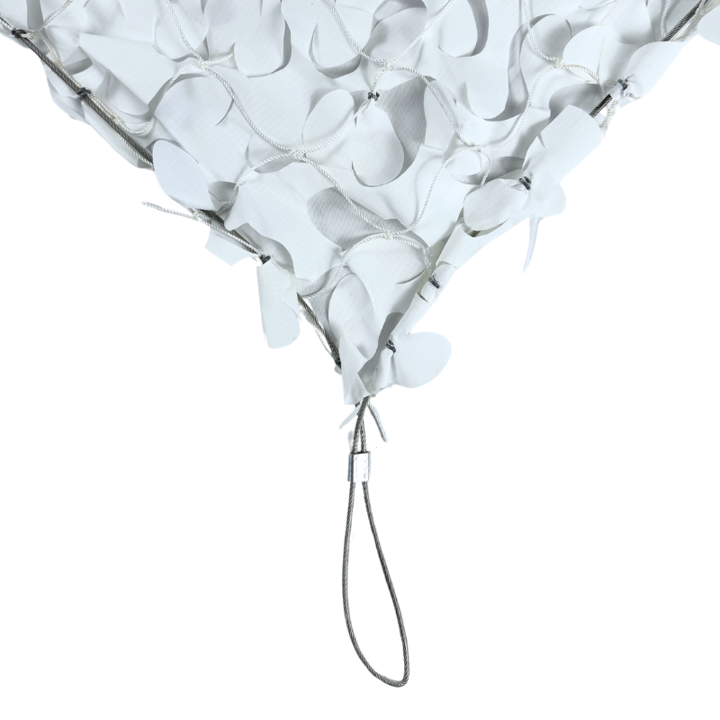 Tarnnetz sonnensegel mit stahlseil