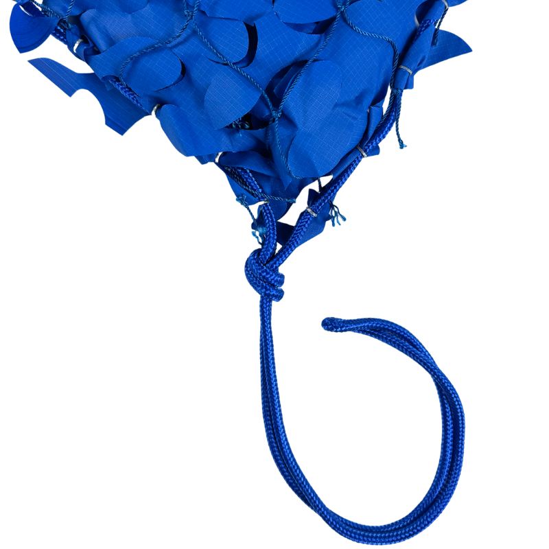 Blaues dreieckiges Tarnnetz