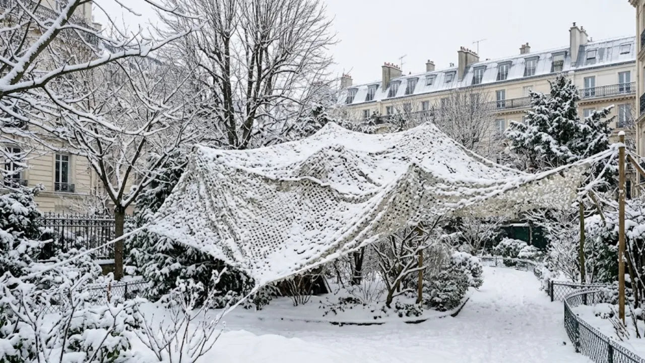 Filet de camouflage en hiver