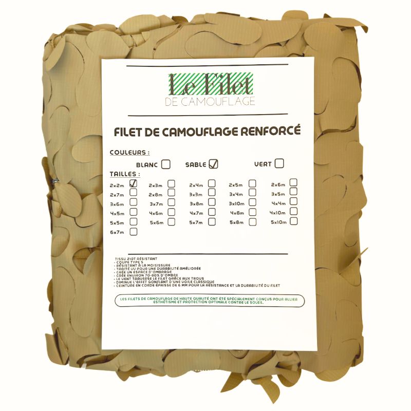 das Tarnnetz Netz beige