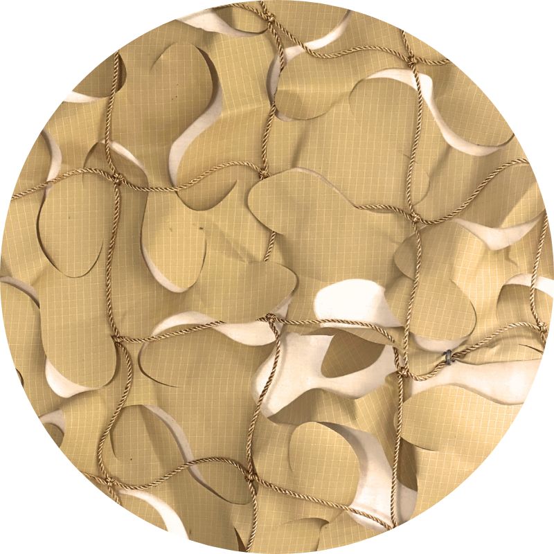 Dreieckiges Schattierungsnetz Sand