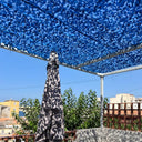 blaues Schattierungs-Tarnnetz