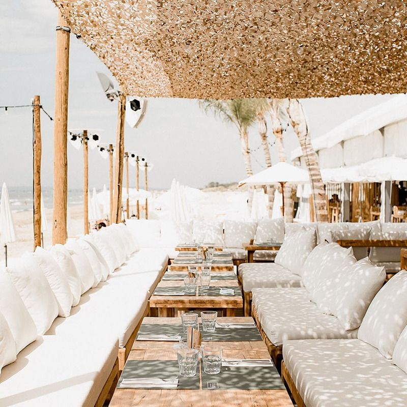 Verstärktes Sand-Tarnnetz - Das Tarnnetz